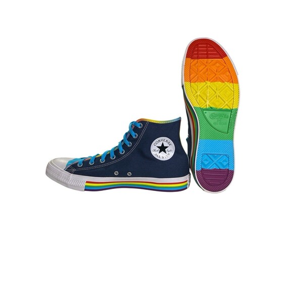 Converse Chuck Taylor All Star Hi Top Pride Edition Sneakers Men’s 11.5 Rainbow - Picture 3 of 16
